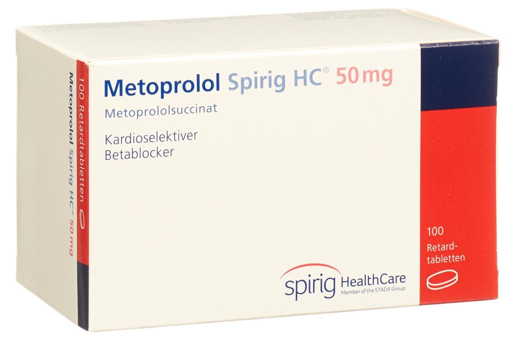 Metoprolol Spirig HC 50, Retardtabletten