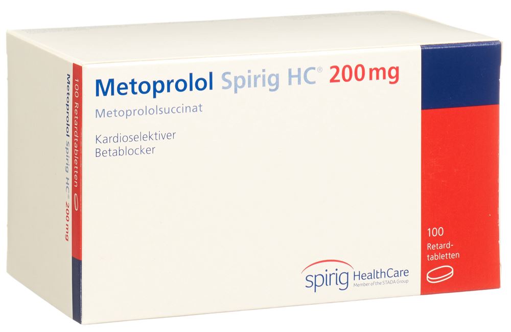 Metoprolol Spirig HC 200, Retardtabletten