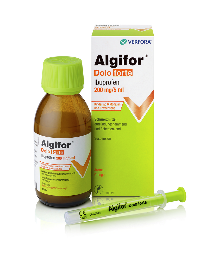 Algifor Dolo forte 200 mg / 5 ml, Suspension