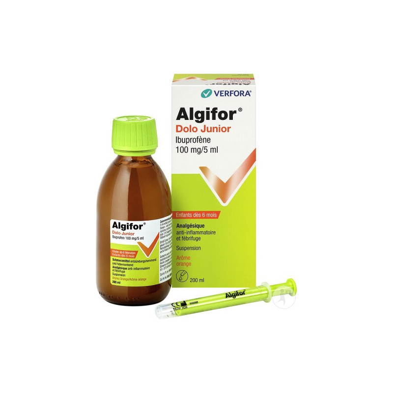 Algifor Dolo forte 200 mg / 5 ml, Suspension