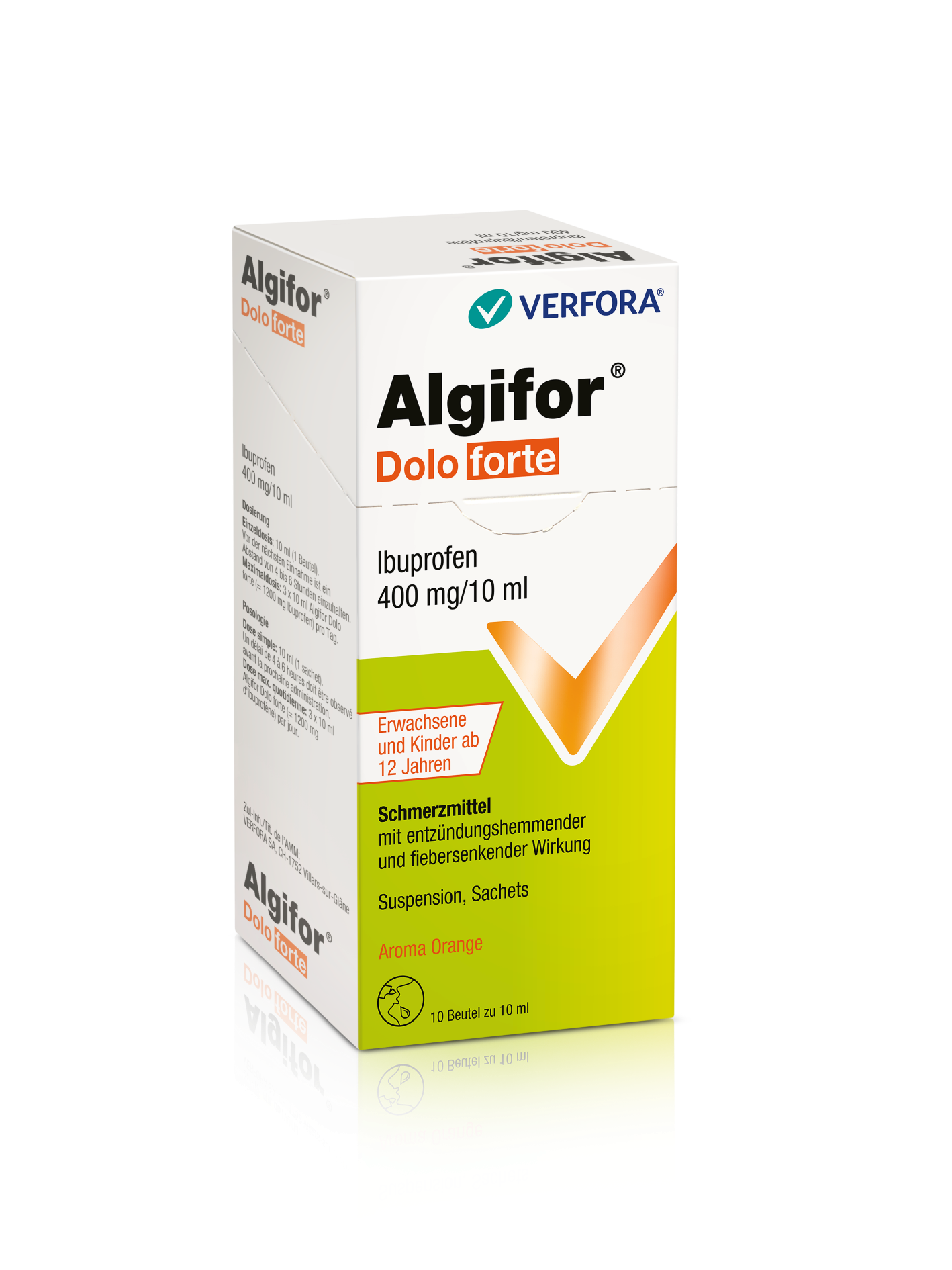 ALGIFOR Dolo forte susp 400 mg/10ml 10 pce