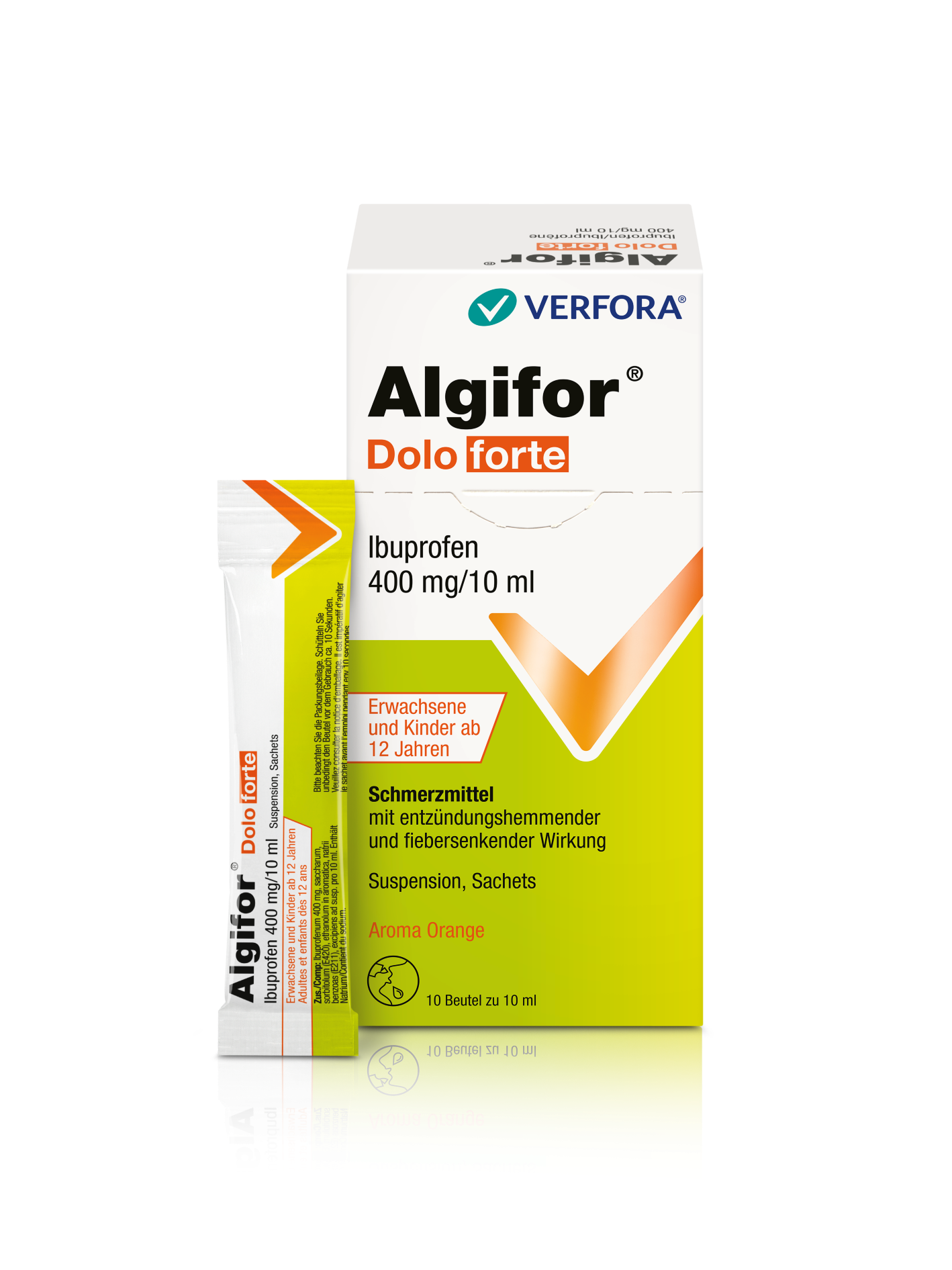 ALGIFOR Dolo forte susp 400 mg/10ml 10 pce