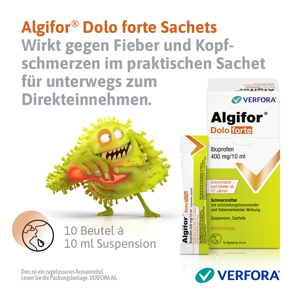 ALGIFOR Dolo forte susp 400 mg/10ml 10 pce