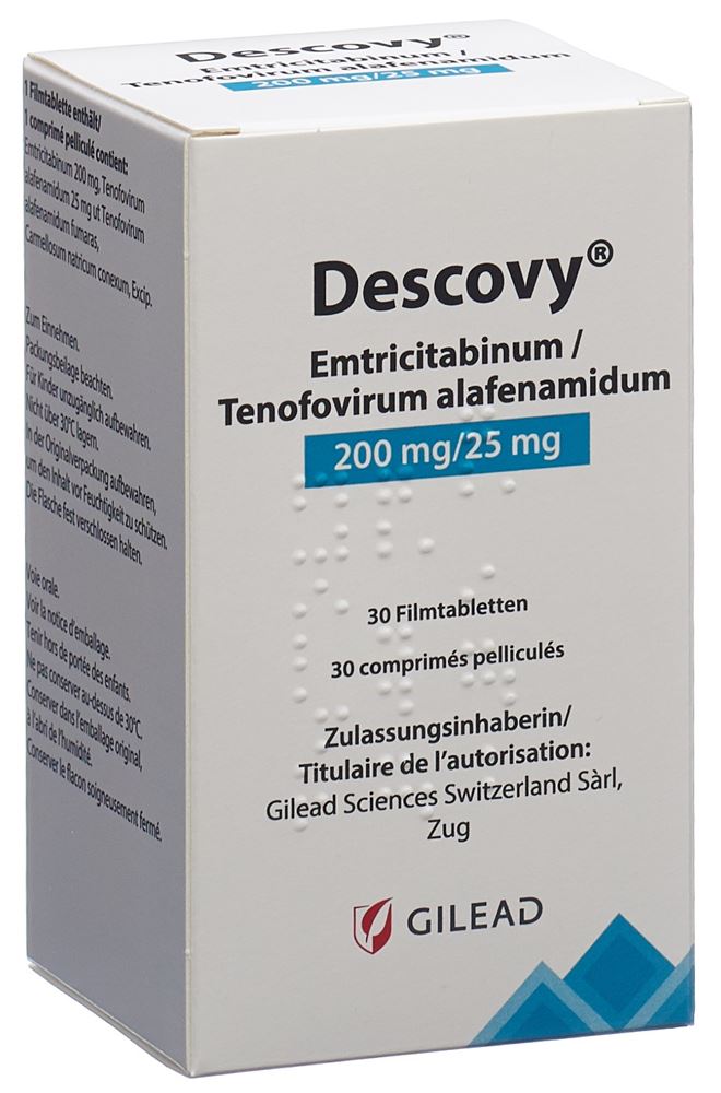 Descovy 200/25 mg, Filmtabletten