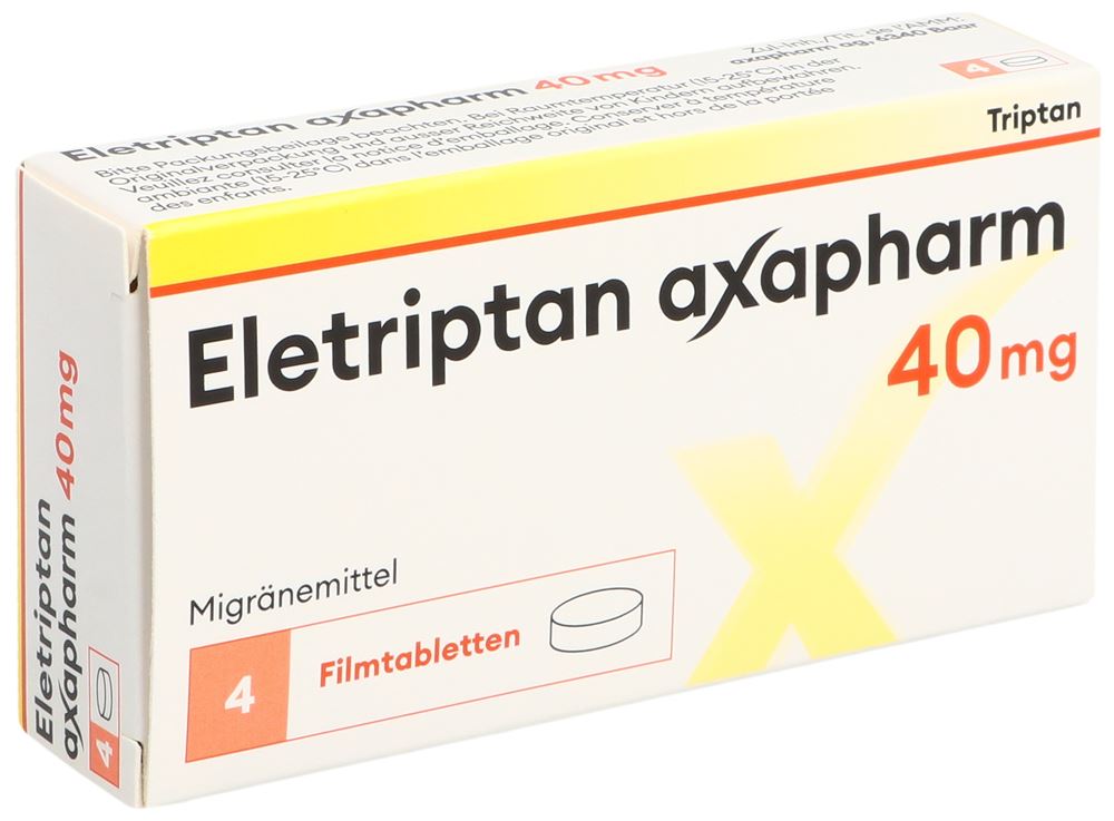 Eletriptan Axapharm 40 mg, Filmtabletten