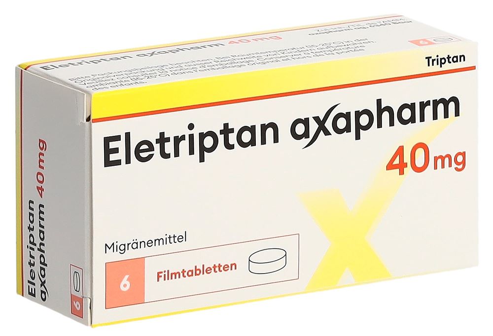 Eletriptan Axapharm 40 mg, Filmtabletten