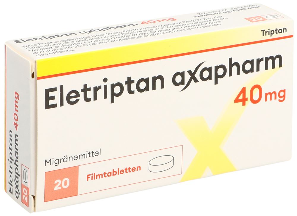Eletriptan Axapharm 40 mg, Filmtabletten
