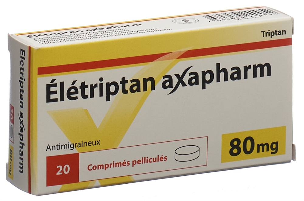 ELETRIPTAN Axapharm cpr pell 80 mg 20 pce