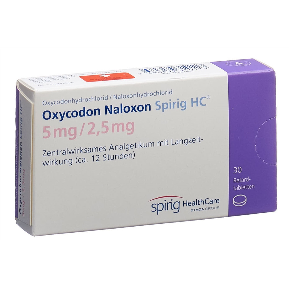 OXYCODON NALOXON Spirig HC cpr ret 5/2.5mg 30 pce