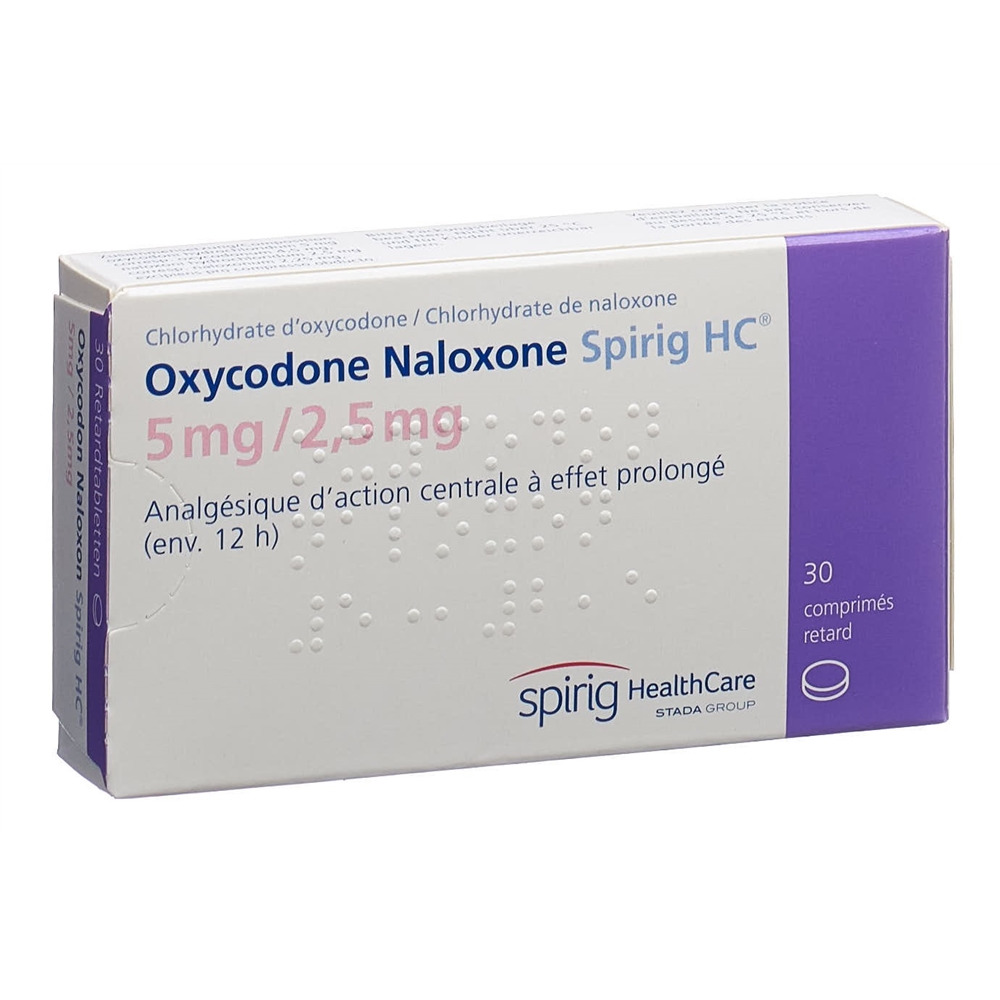OXYCODON NALOXON Spirig HC cpr ret 5/2.5mg 30 pce