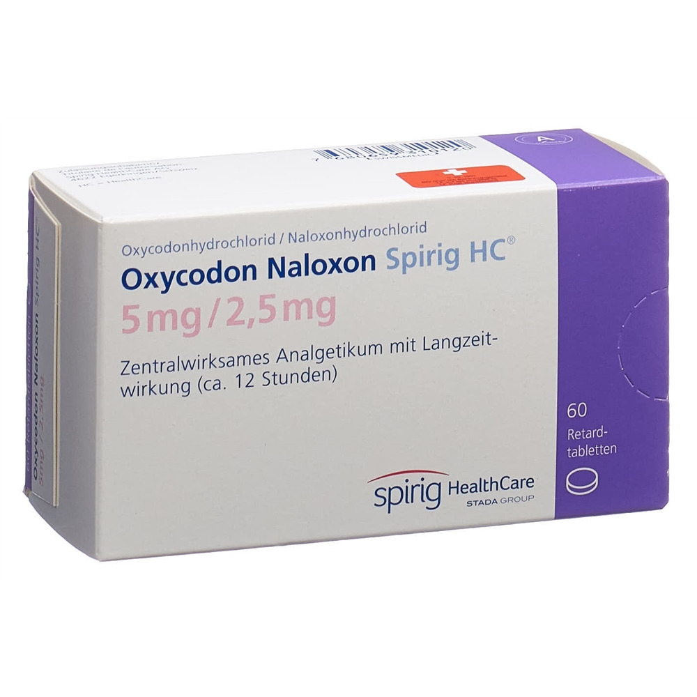 OXYCODON NALOXON Spirig HC cpr ret 5/2.5mg 60 pce
