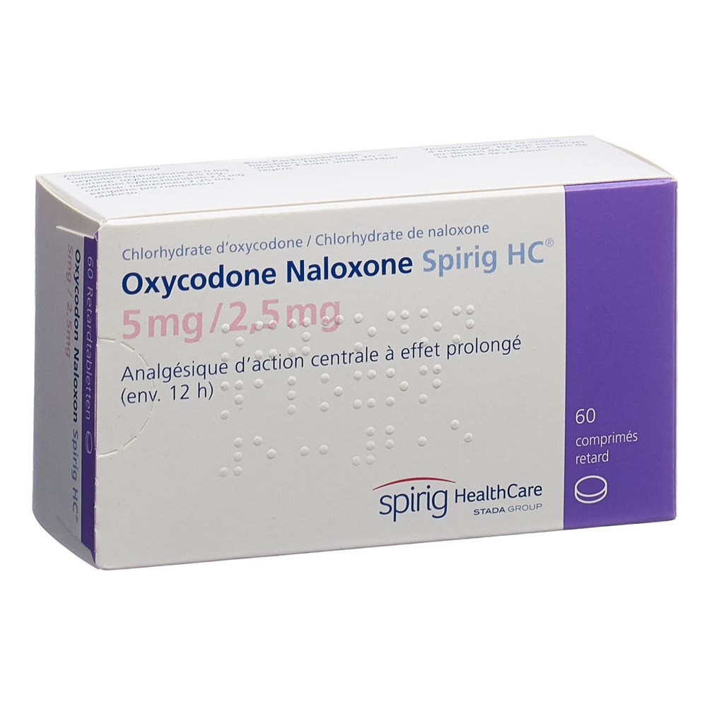OXYCODON NALOXON Spirig HC cpr ret 5/2.5mg 60 pce