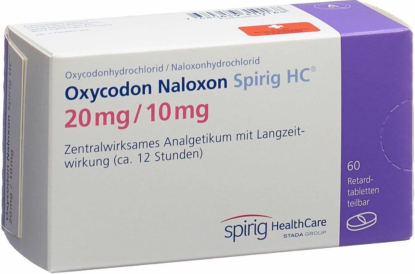 Oxycodon Naloxon Spirig HC 5 mg/2.5 mg, Retardtabletten