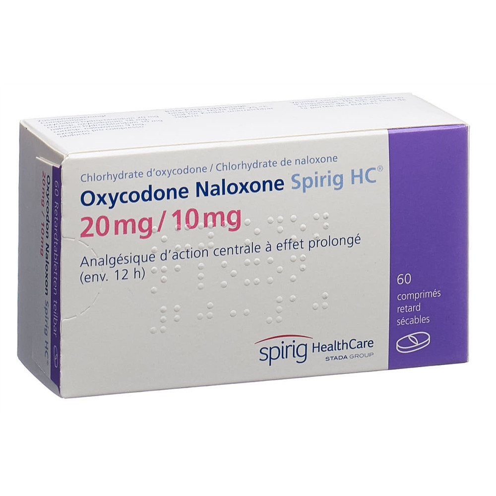 Oxycodon Naloxon Spirig HC 20 mg/10 mg, Retardtabletten