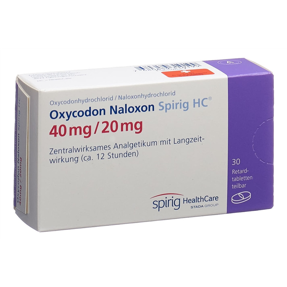OXYCODON NALOXON Spirig HC cpr ret 40/20mg 30 pce