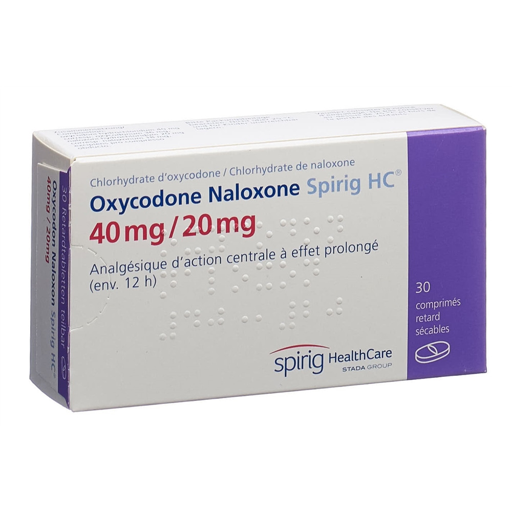 OXYCODON NALOXON Spirig HC cpr ret 40/20mg 30 pce