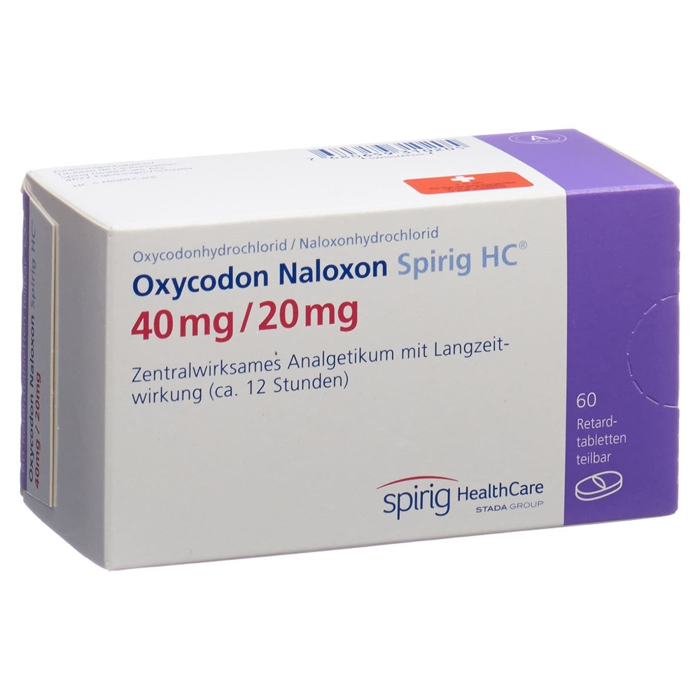 Oxycodon Naloxon Spirig HC 40 mg/20 mg, Retardtabletten