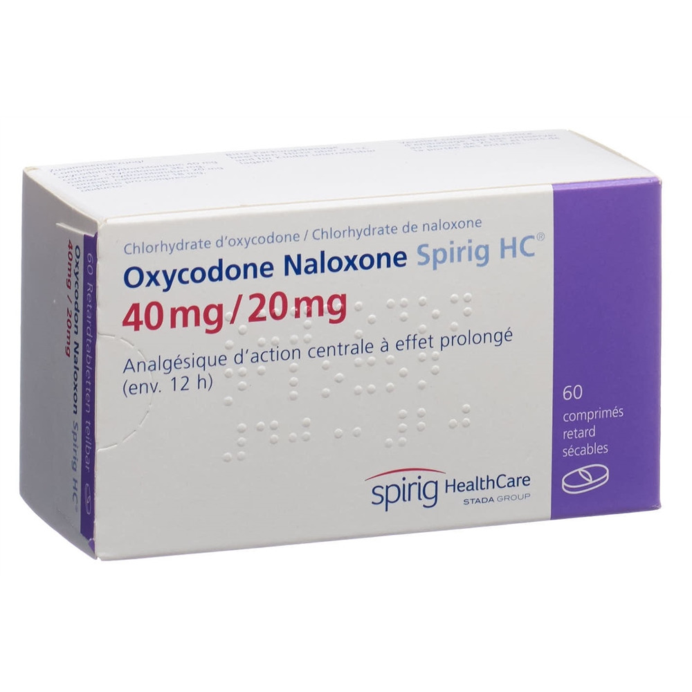 Oxycodon Naloxon Spirig HC 40 mg/20 mg, Retardtabletten