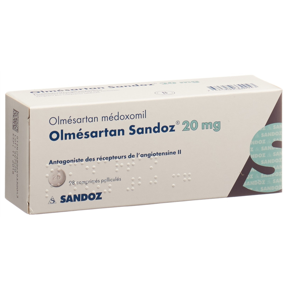 Olmesartan Sandoz 20 mg, Filmtabletten
