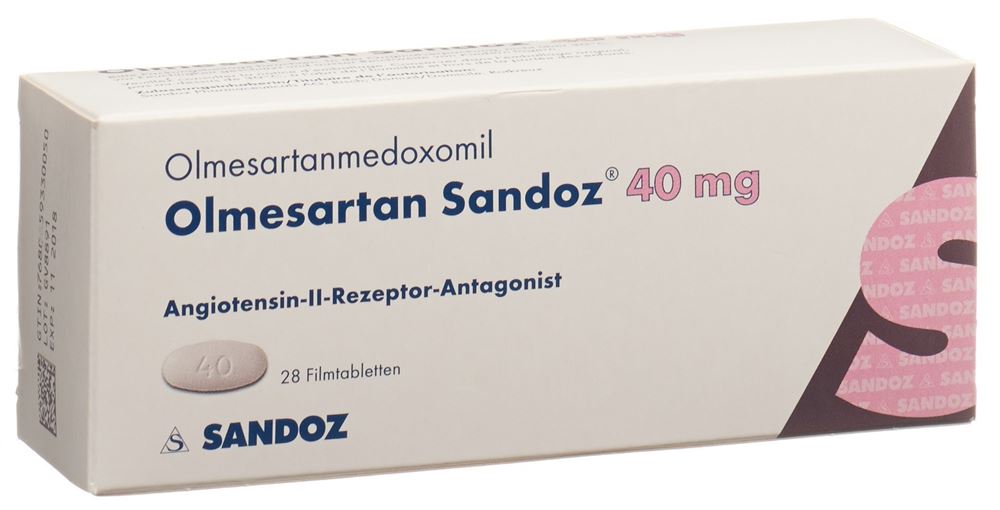 OLMESARTAN Sandoz cpr pell 40 mg 28 pce