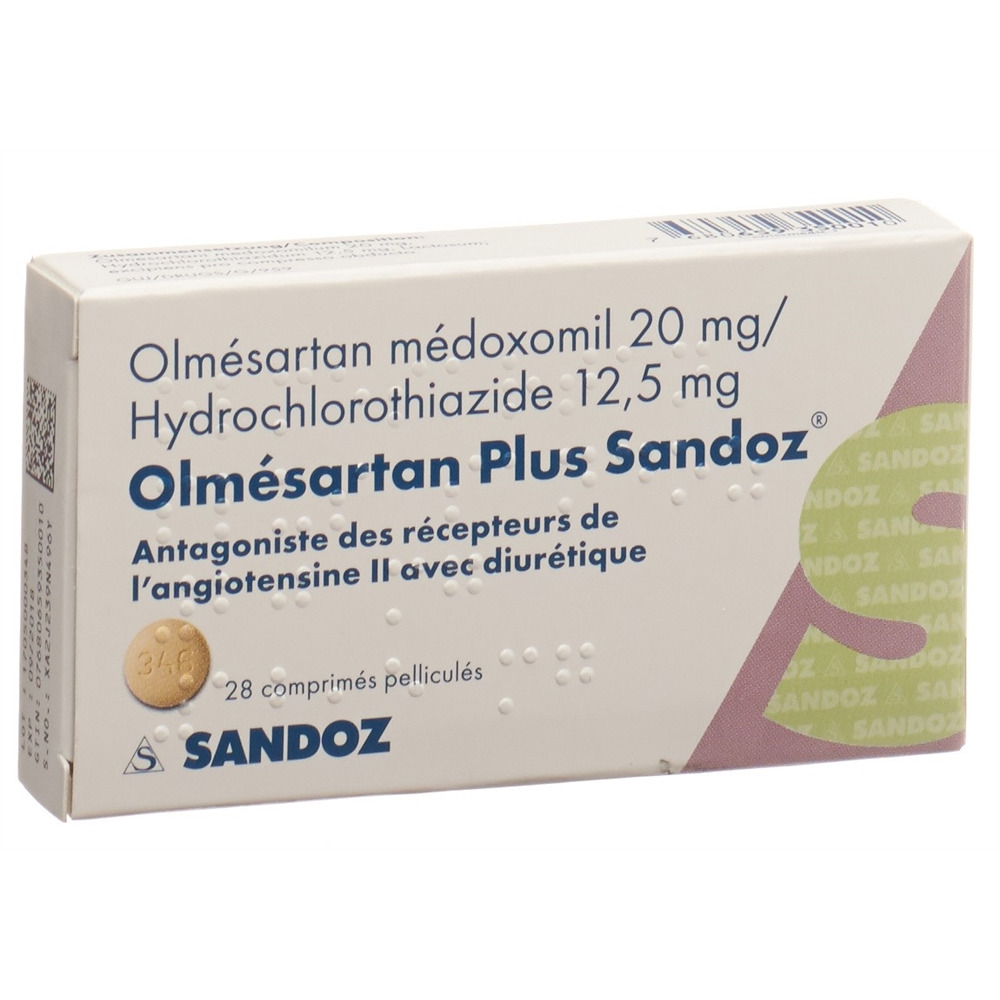 Olmesartan Plus Sandoz 20 mg/12,5 mg, Filmtabletten