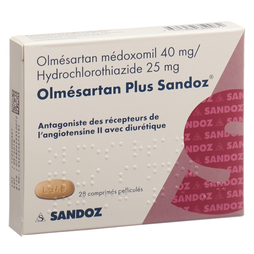 Olmesartan Plus Sandoz 40 mg/25 mg, Filmtabletten