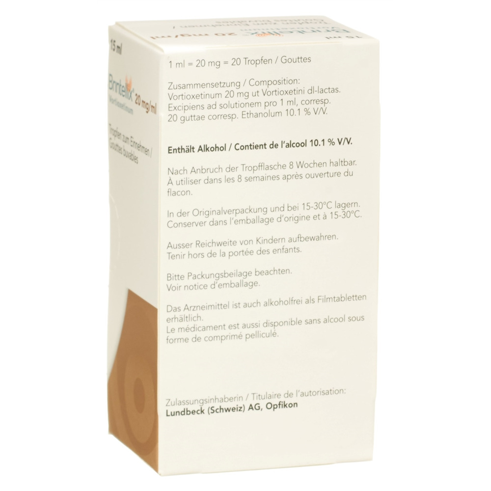 Brintellix 20 mg/ml, Tropfen zum Einnehmen, Lösung