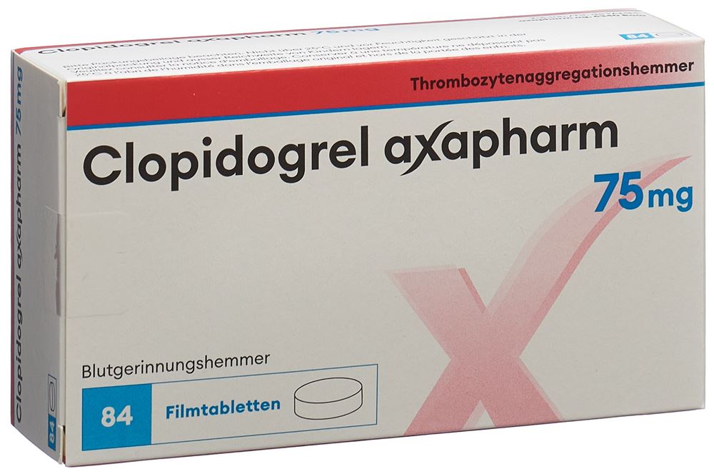 Clopidogrel axapharm 75mg, Filmtabletten