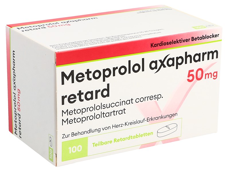 Metoprolol Axapharm retard 50 mg, Retardtabletten