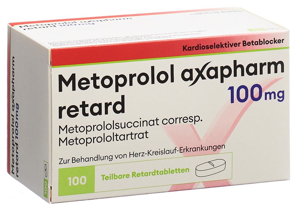 Metoprolol Axapharm retard 100 mg, Retardtabletten