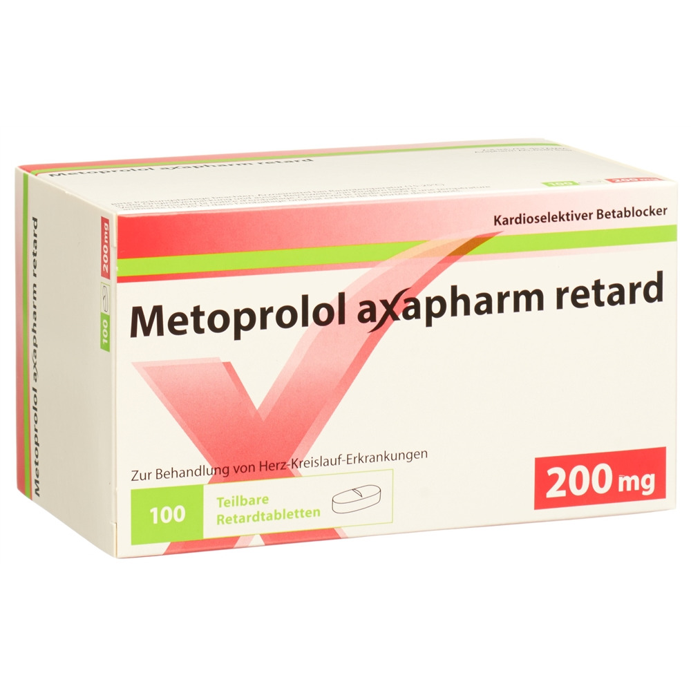 Metoprolol Axapharm retard 200 mg, Retardtabletten