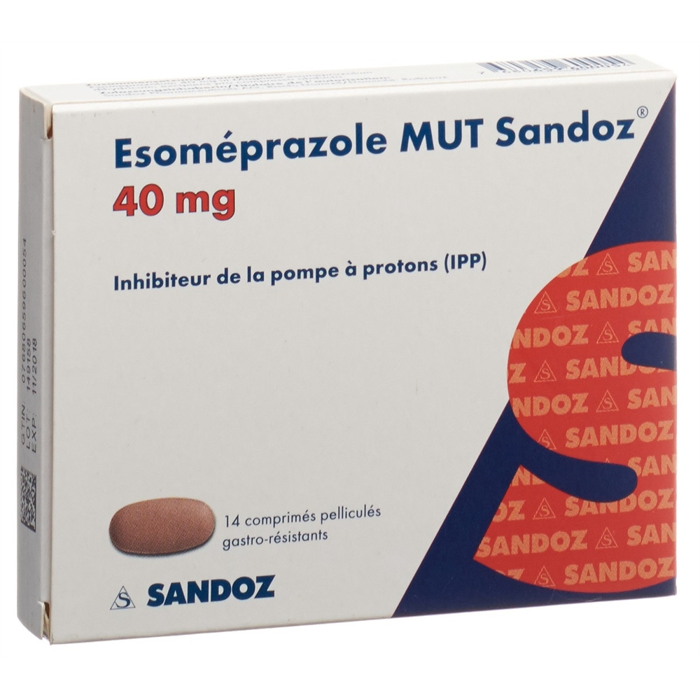 Esomeprazol MUT Sandoz 40 mg, magensaftresistente Tabletten