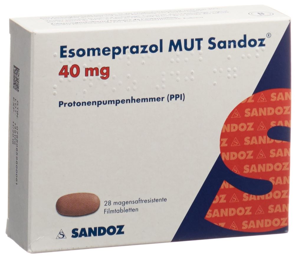 ESOMEPRAZOLE MUT Sandoz cpr pell 40 mg 28 pce