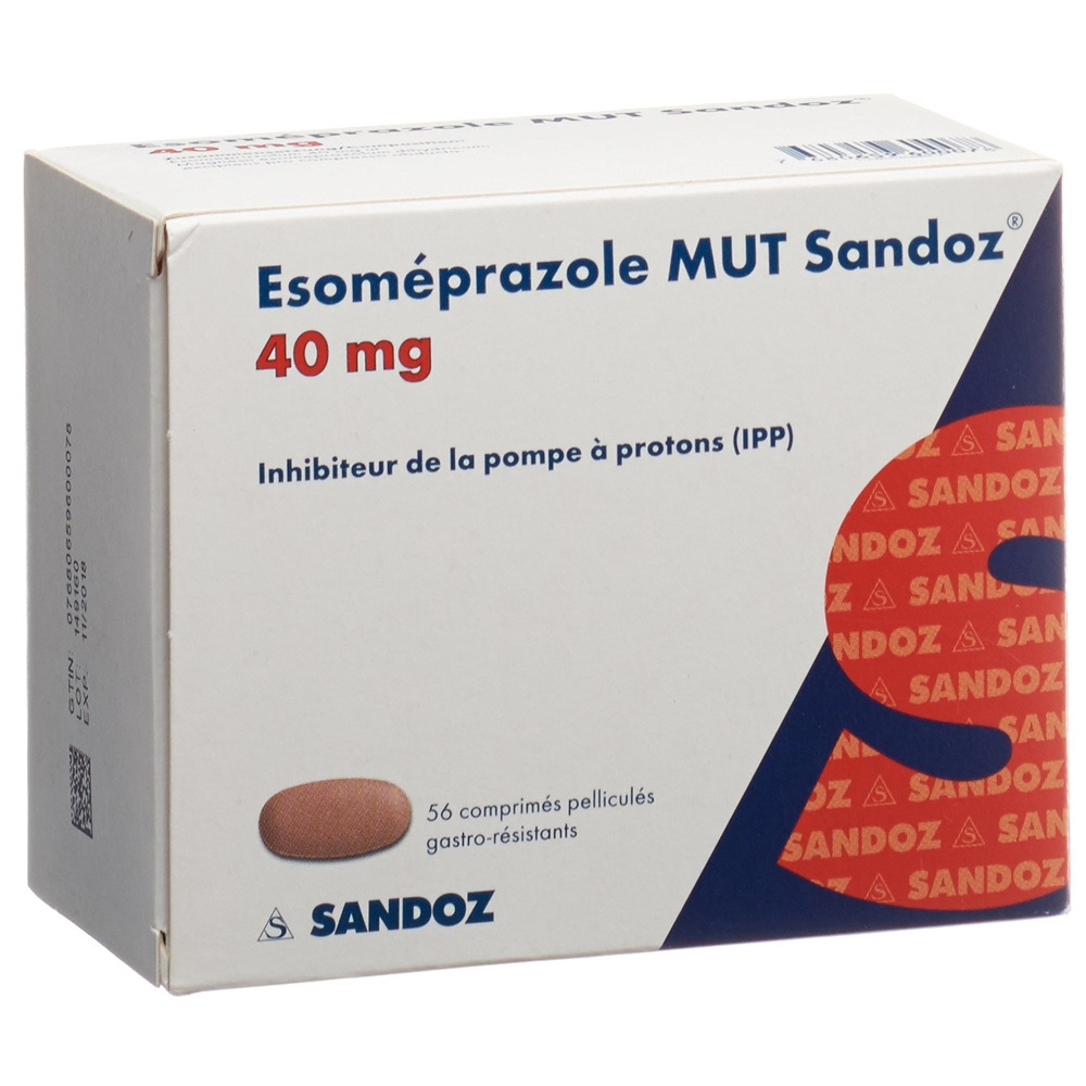 Esomeprazol MUT Sandoz 40 mg, magensaftresistente Tabletten