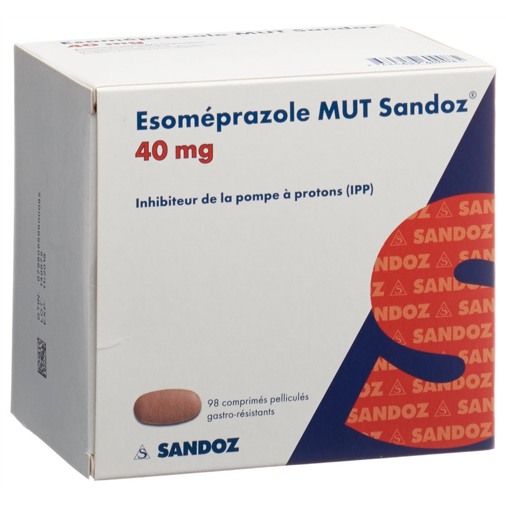 Esomeprazol MUT Sandoz 40 mg, magensaftresistente Tabletten