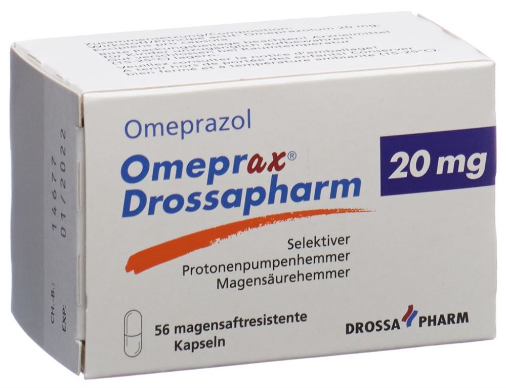 OMEPRAX Drossapharm caps 20 mg bte 56 pce