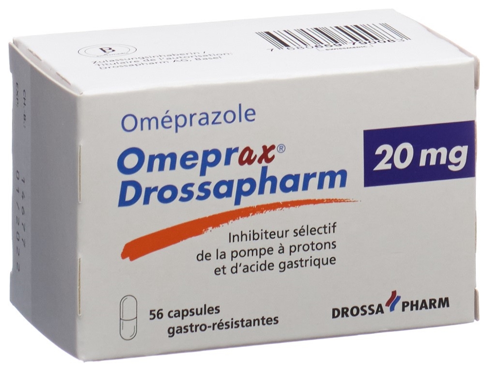 OMEPRAX Drossapharm caps 20 mg bte 56 pce