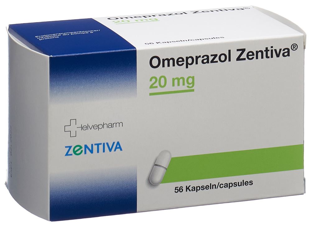 Omeprazol Zentiva 20 mg, Kapseln