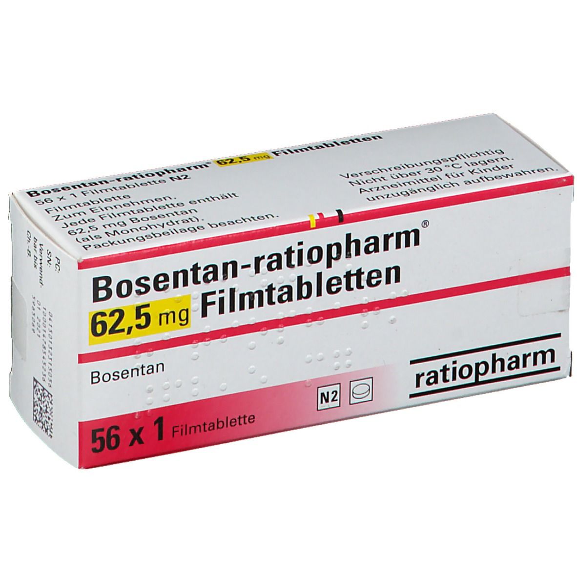 Bosentan-Mepha 62.5 mg, Filmtabletten