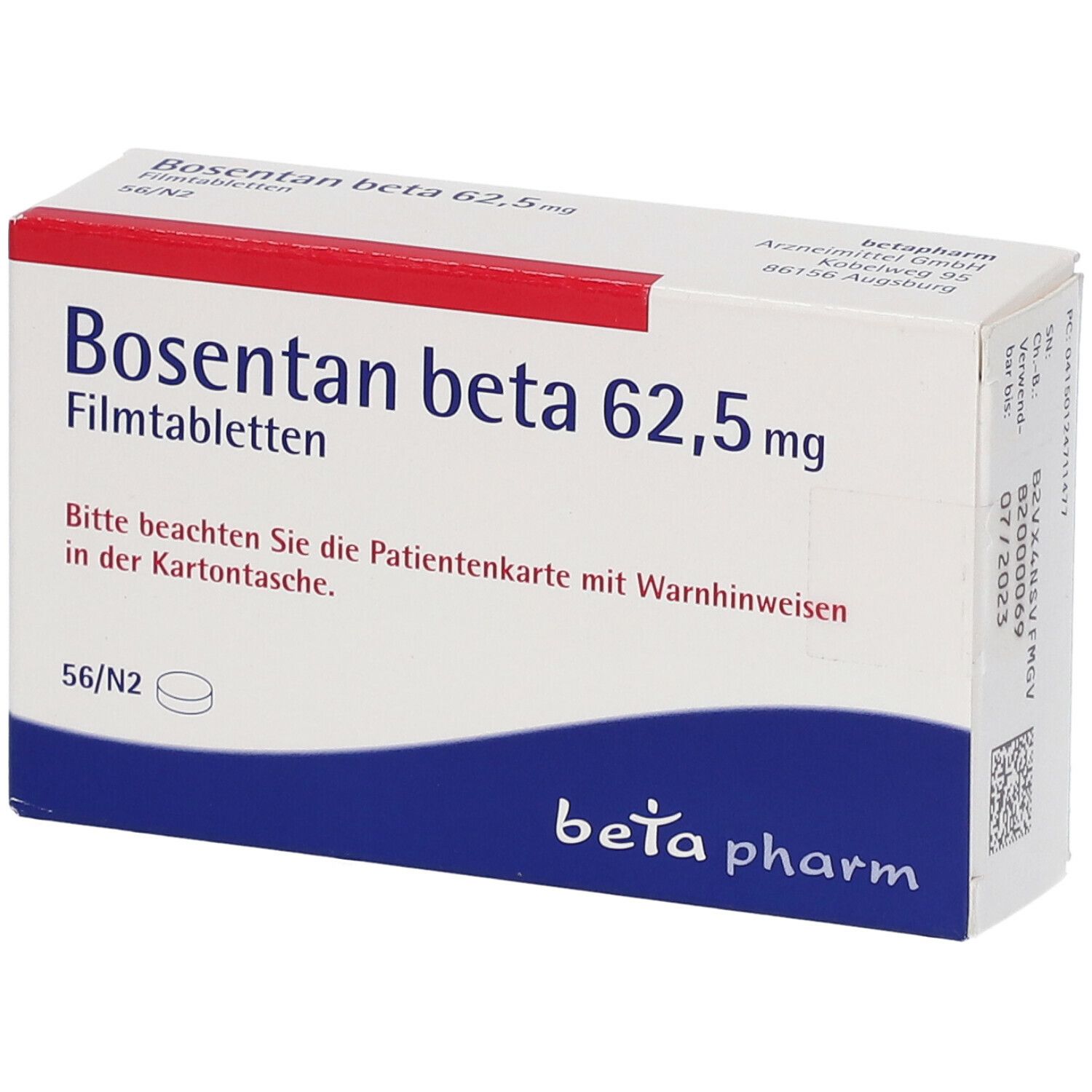 Bosentan-Mepha 62.5 mg, Filmtabletten