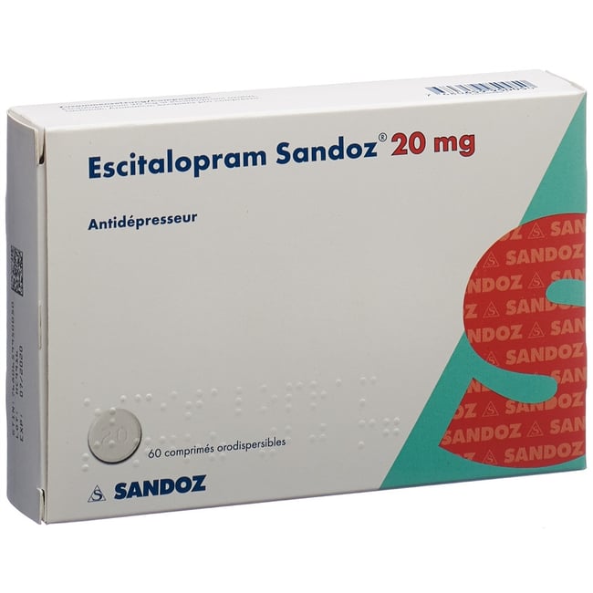 ESCITALOPRAM Sandoz cpr orodisp 20 mg 60 pce