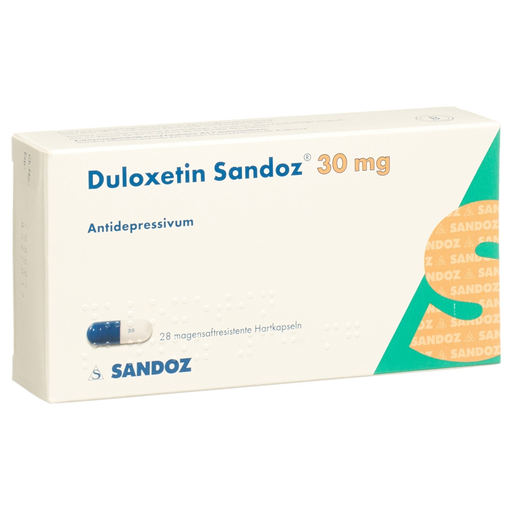 Duloxetin Sandoz 30 mg, magensaftresistente Hartkapseln