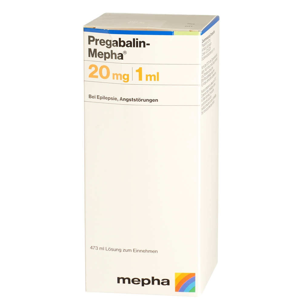 Pregabalin-Mepha 20 mg/mL, Lösung zum Einnehmen