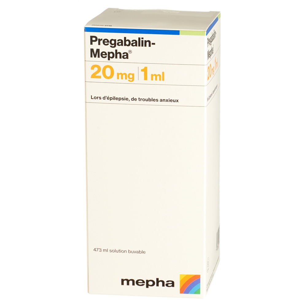 Pregabalin-Mepha 20 mg/mL, Lösung zum Einnehmen