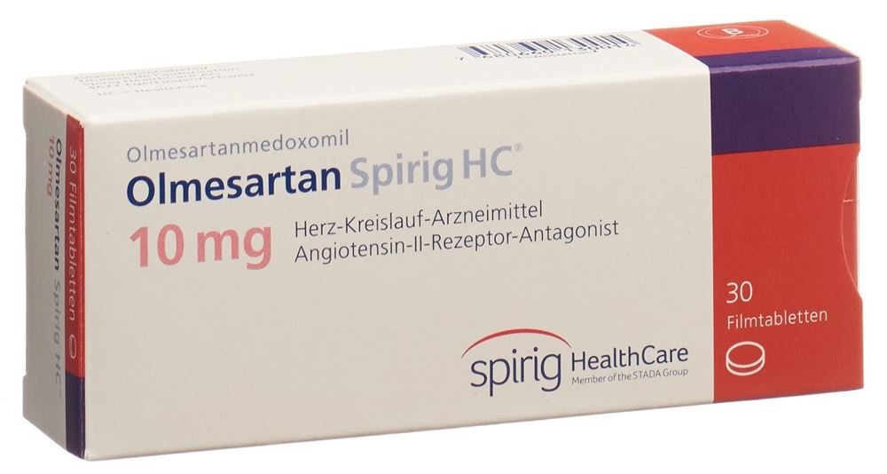Olmesartan Spirig HC 10mg, Filmtabletten