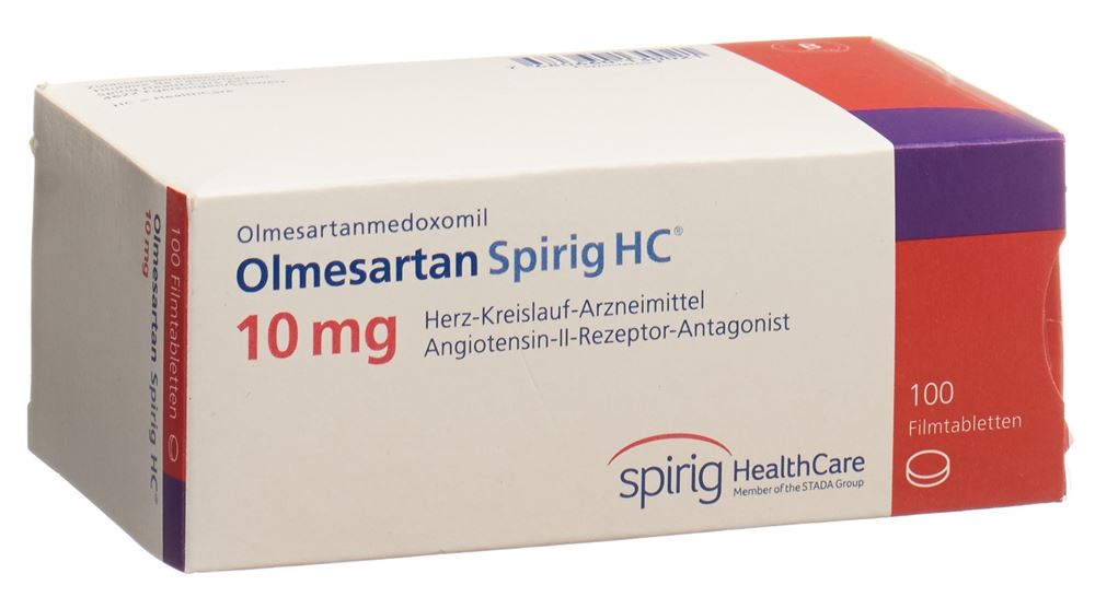 OLMESARTAN Spirig HC cpr pell 10 mg 100 pce