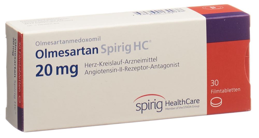OLMESARTAN Spirig HC cpr pell 20 mg 30 pce