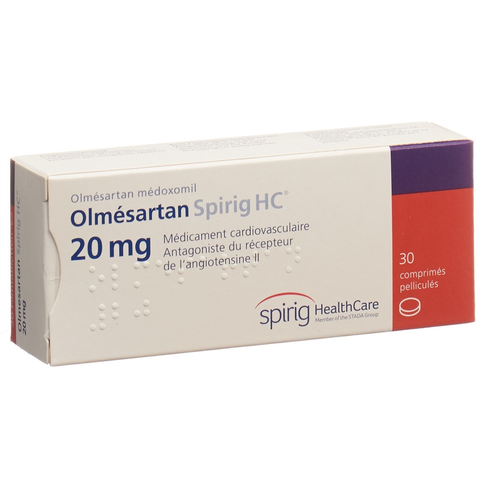 OLMESARTAN Spirig HC cpr pell 20 mg 30 pce