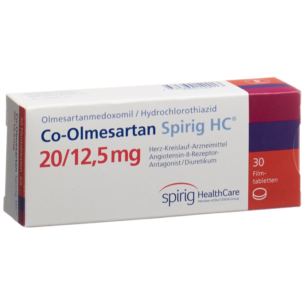 Olmesartan Spirig HC 20mg, Filmtabletten