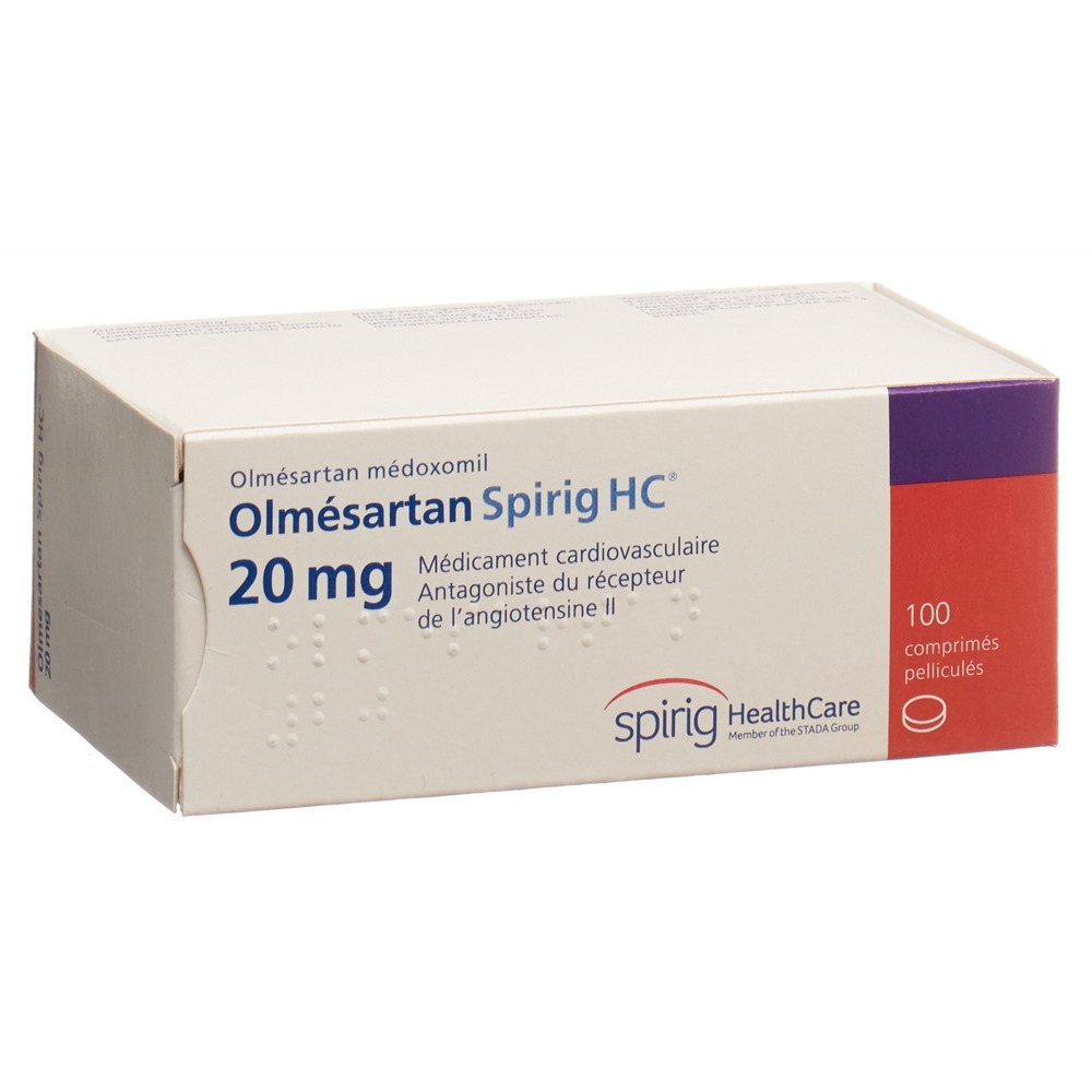 OLMESARTAN Spirig HC cpr pell 20 mg 100 pce